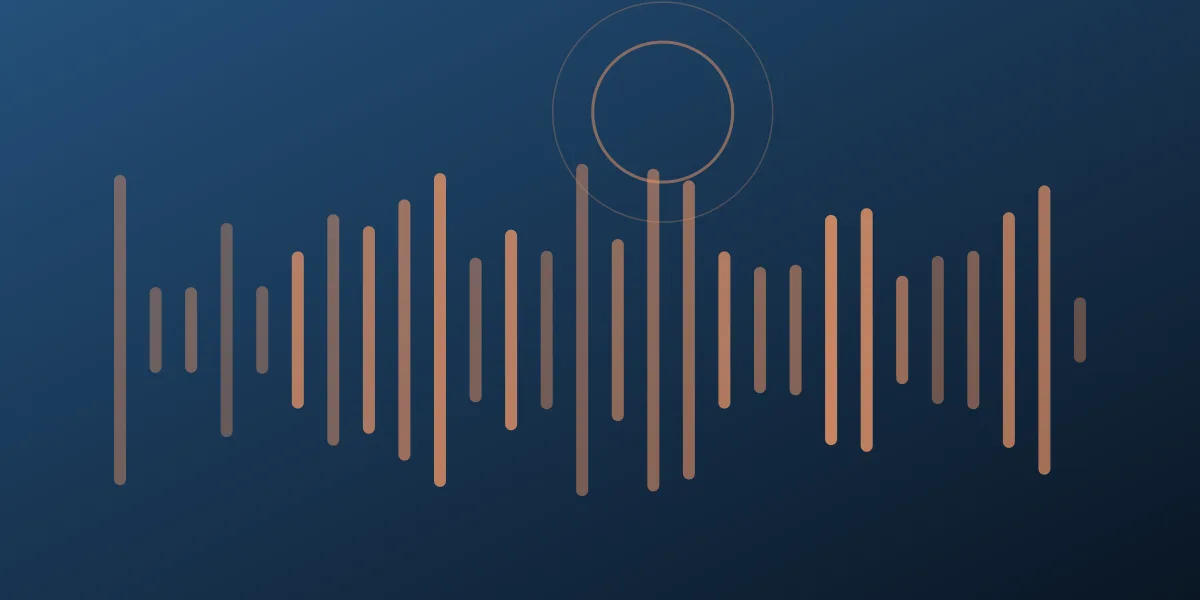Abstract waveform in navy and bright teal splitting into three clean channels, representing quote, claim and service calls routed separately