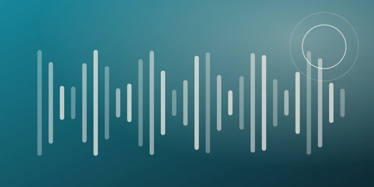 Abstract waveform in teal and cream representing two AI phone agents compared
