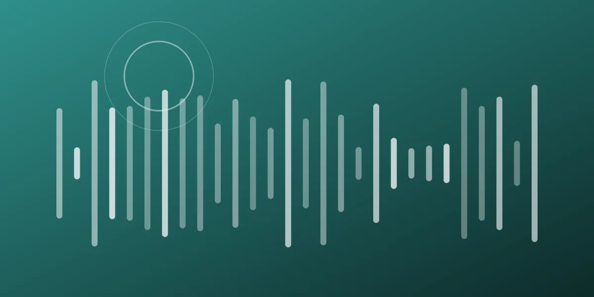 Abstract waveform in teal and soft white representing a medical practice phone line answered around the clock